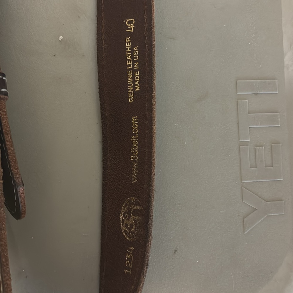 Men’s Ranger 3D western belt Bay Apache size 40 - Picture 4 of 5